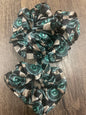 Silk Scrunchie - Checkered Concho