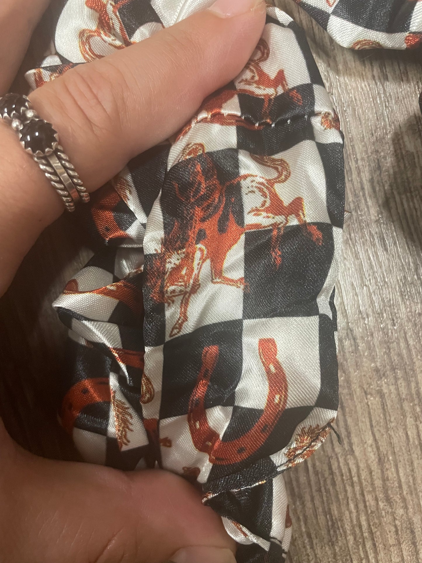 Silk Scrunchie - Lucky Rider