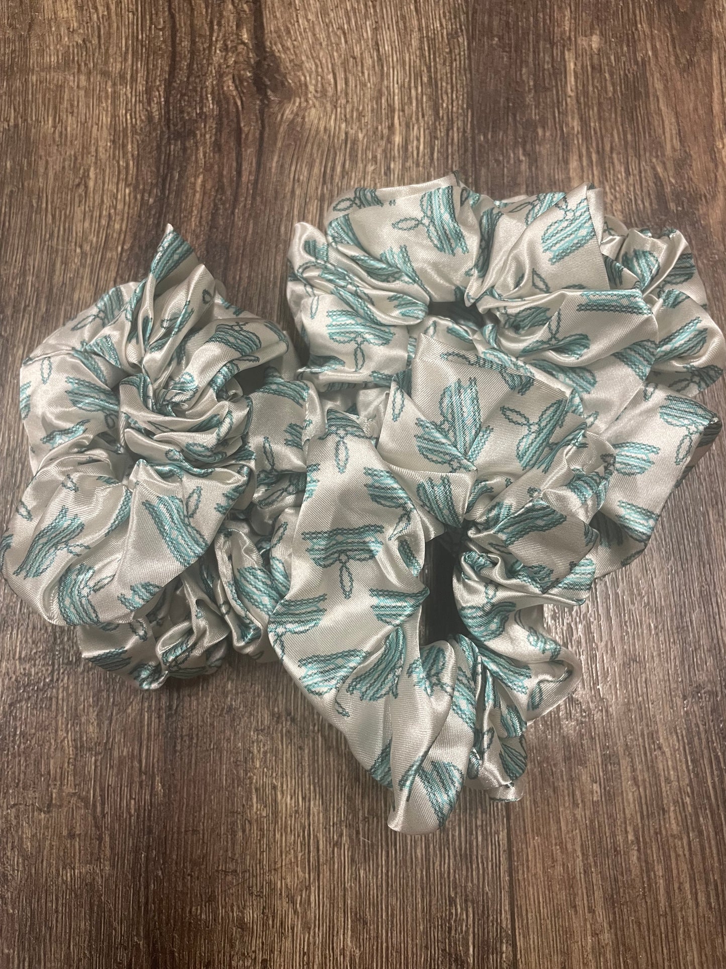 Silk Scrunchie - Boot Stitch