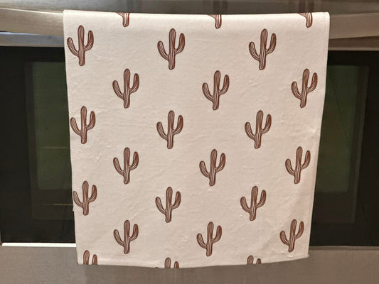 Cactus Rust Kitchen Towel