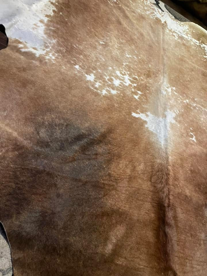 Palomino & White Premium Brazilian Cowhide