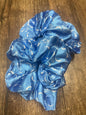 Silk Scrunchie - Blue Steer